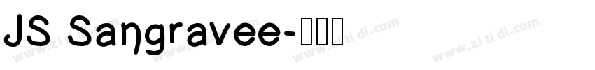 JS Sangravee字体转换